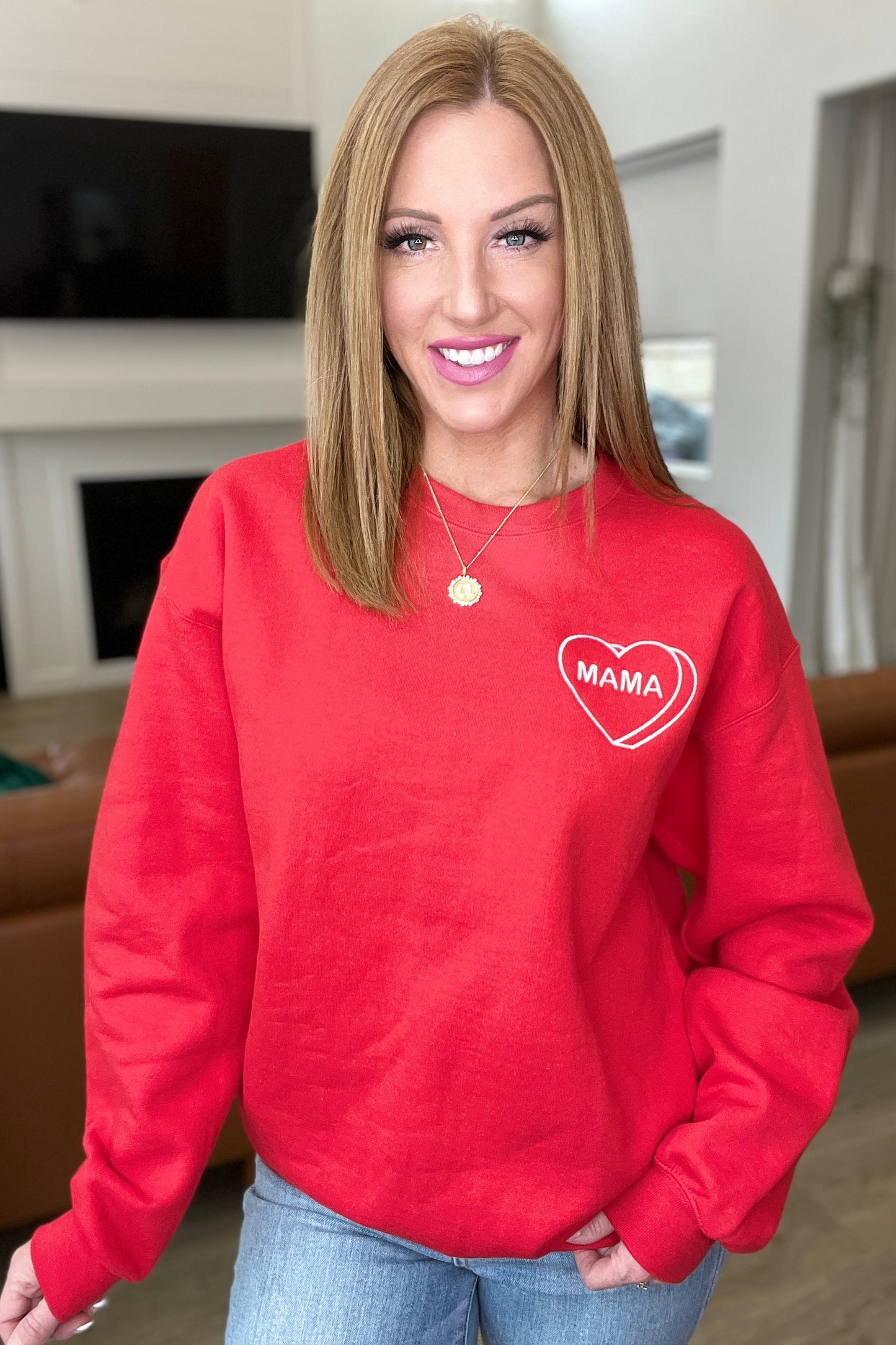 PREORDER- Matching Mama Embroidered Sweatshirt