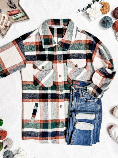 Michelle Mae Norah Shacket - Harvest Plaid