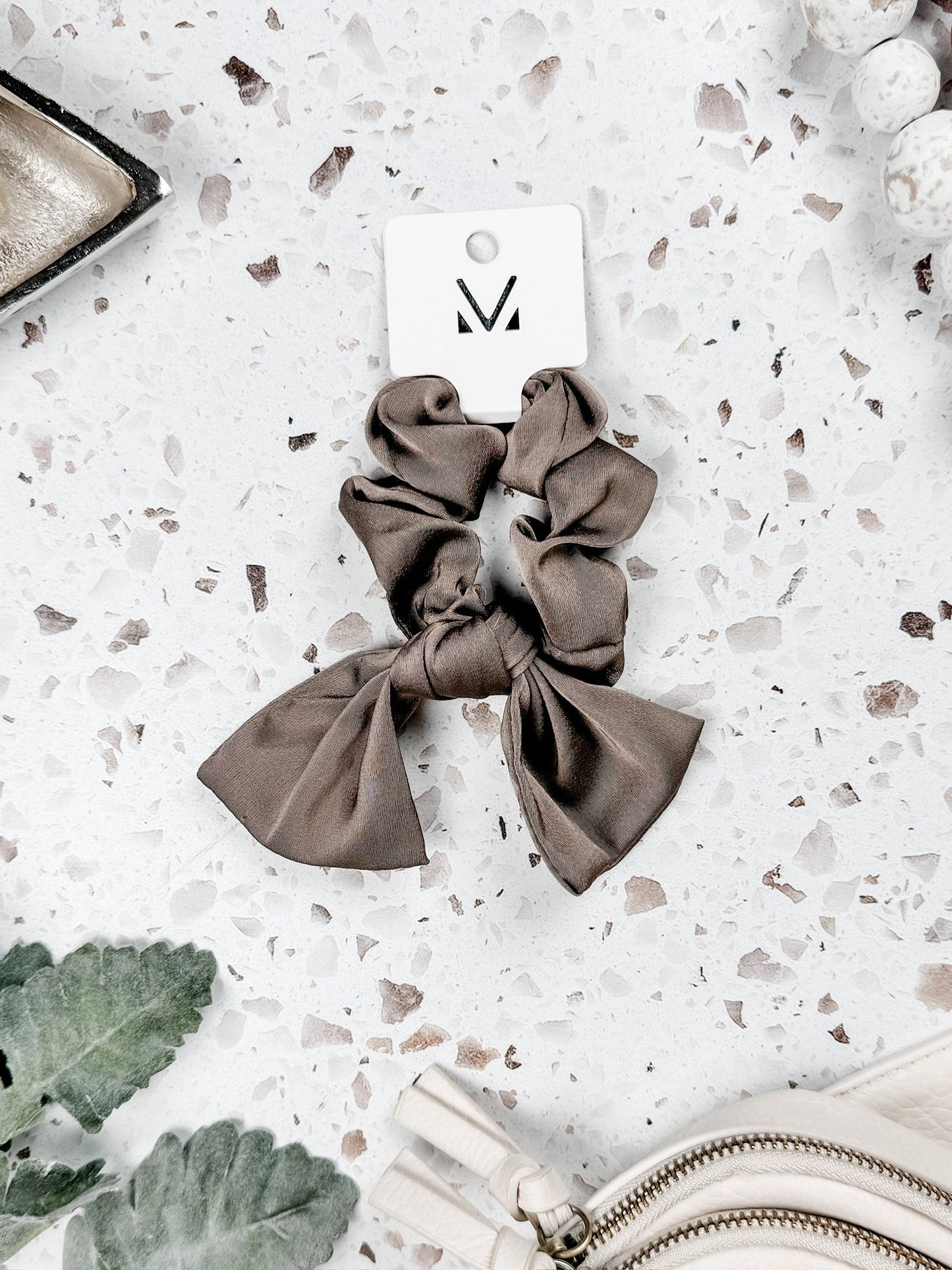 Michelle Mae Satin Bow Scrunchie