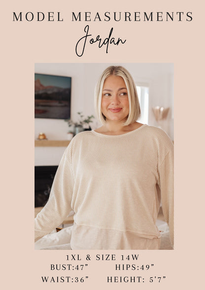 In Stitches Drop Shoulder Sweater