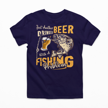 Just Another Beer Drinker With A Fishing Problem Graphic Tee