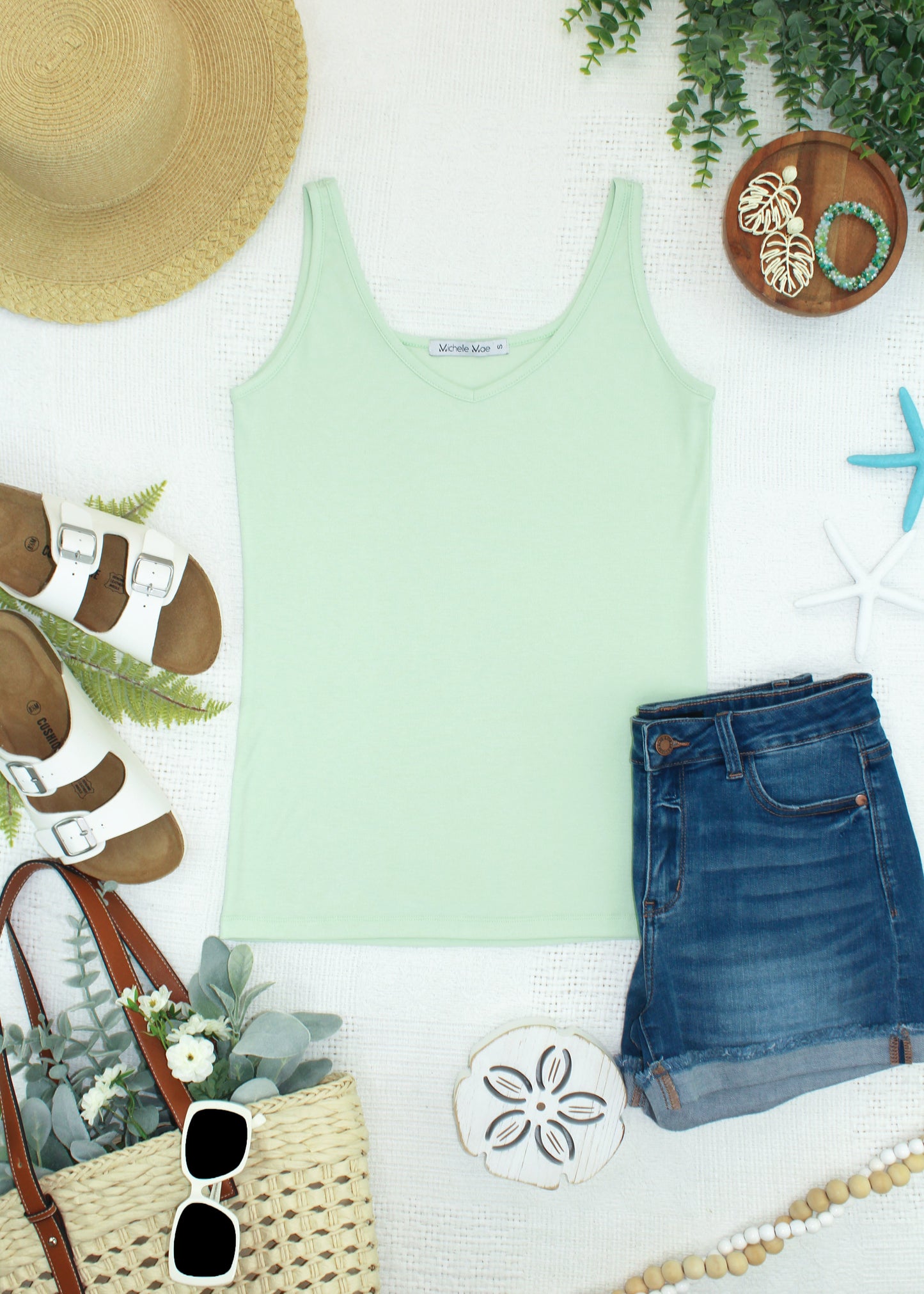 Michelle Mae Kennedy Tank - Lime