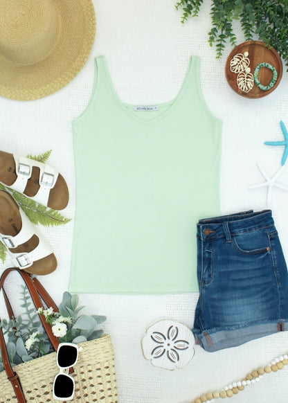 Michelle Mae Kennedy Tank - Lime