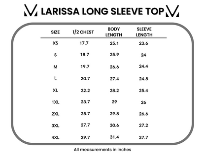 Michelle Mae Larissa Long Sleeve - Black