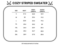 Michelle Mae Cozy Striped Sweater - Natural