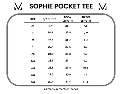 Michelle Mae Sophie Pocket Tee - Burgundy