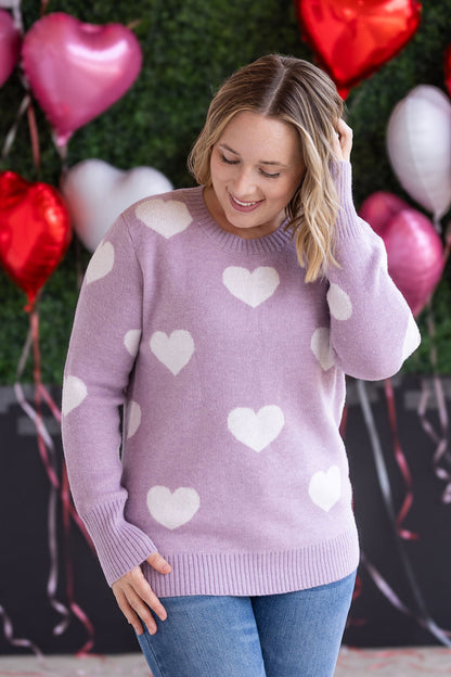 Michelle Mae Endless Love Sweater - Lavender