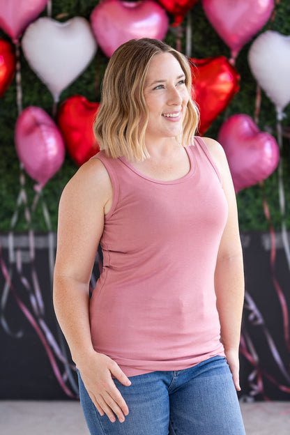 Michelle Mae Ava Tank - Rose