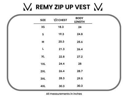 Michelle Mae Remy Zip Up Vest - Purple