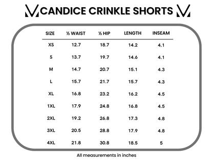 Michelle Mae Candice Crinkle Shorts - Charcoal