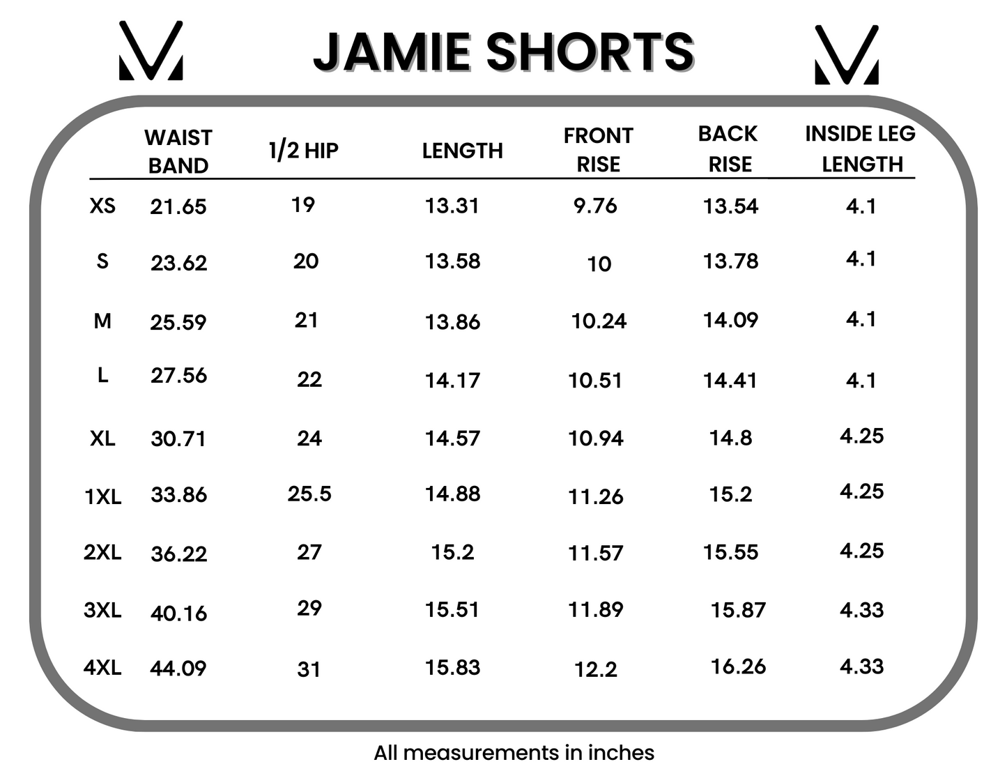 Michelle Mae Jamie Shorts - Black