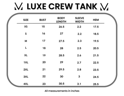 Michelle Mae Luxe Crew Tank - Navy Floral Bliss