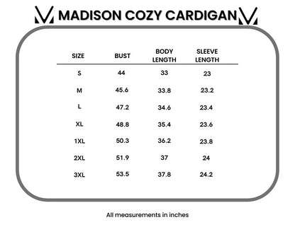 Michelle Mae Madison Cozy Cardigan - Burgundy