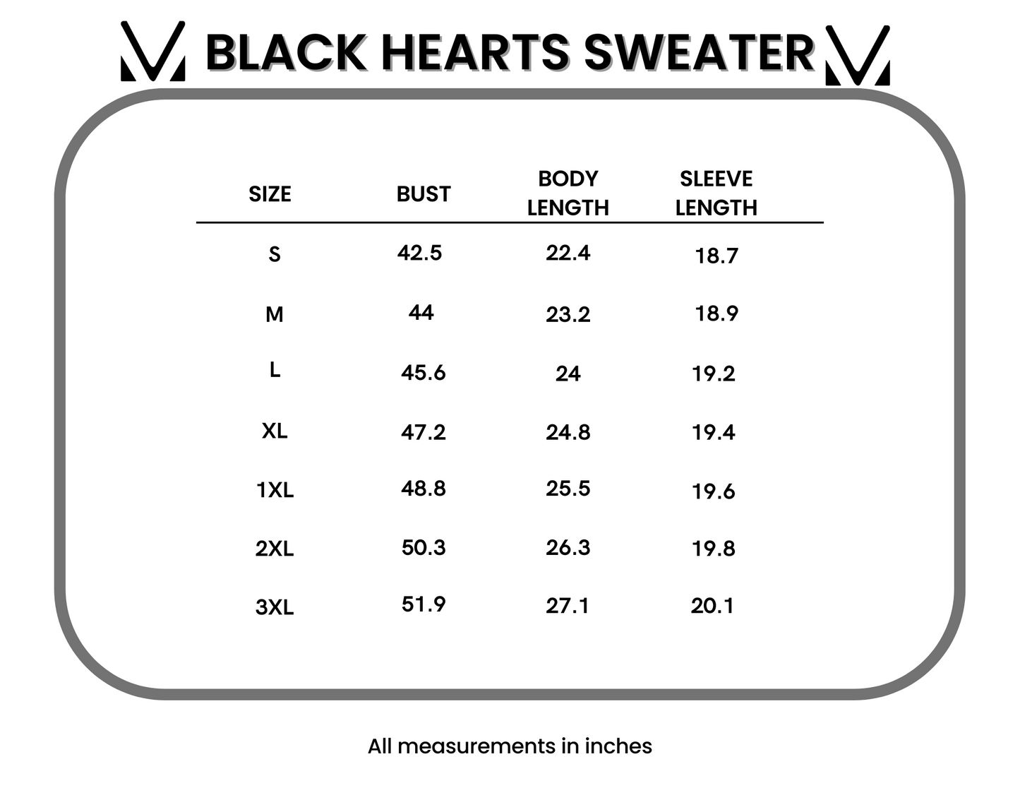 Michelle Mae Black Hearts Sweater