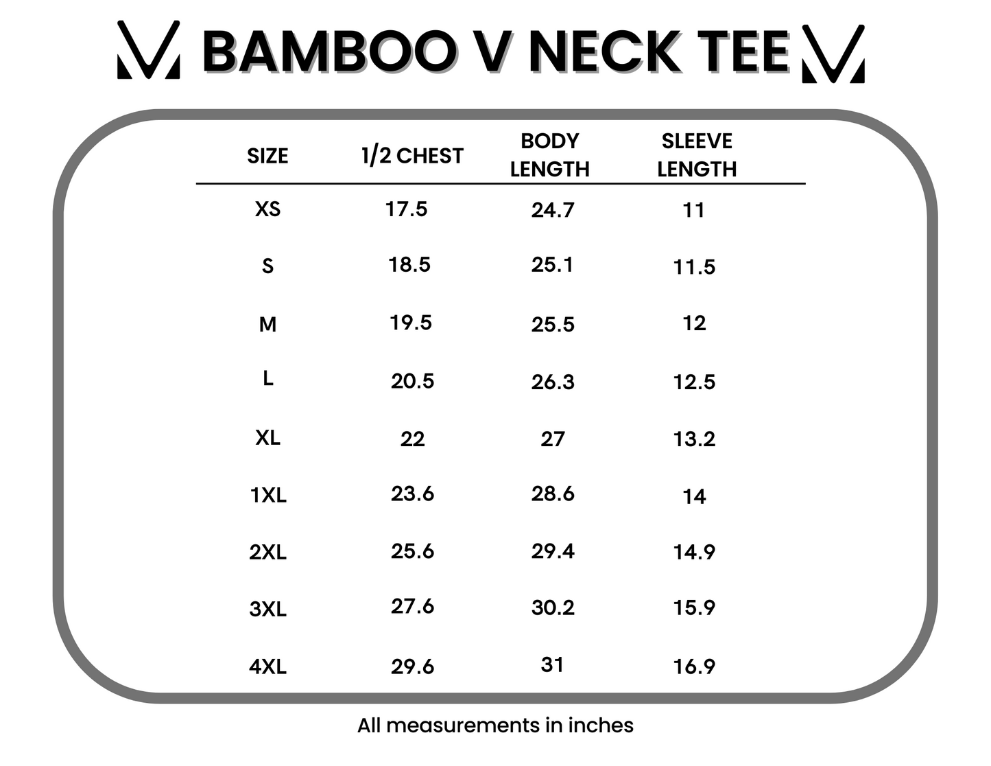 Michelle Mae Bamboo V Neck Tee - White