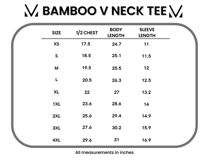Michelle Mae Bamboo V Neck Tee - White