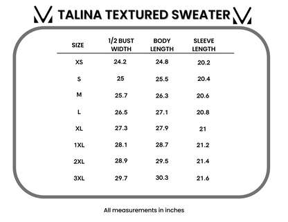 Michelle Mae Talina Textured Sweater - Brick