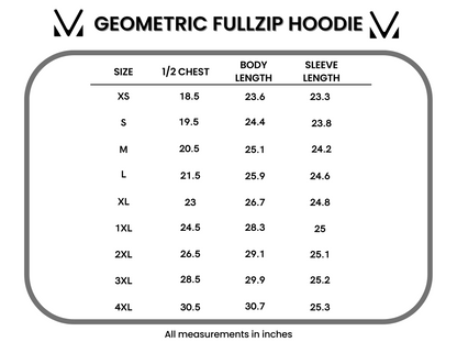 Michelle Mae Geometric Fullzip Hoodie - Sage