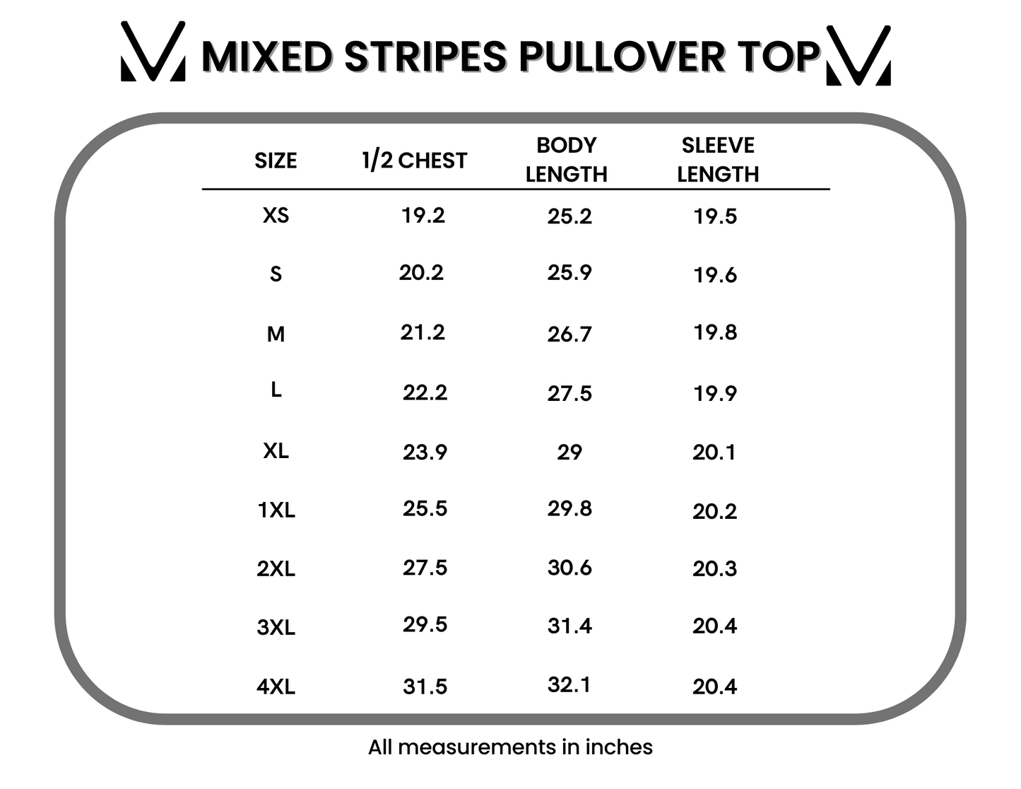 Michelle Mae Mixed Stripes Pullover Top