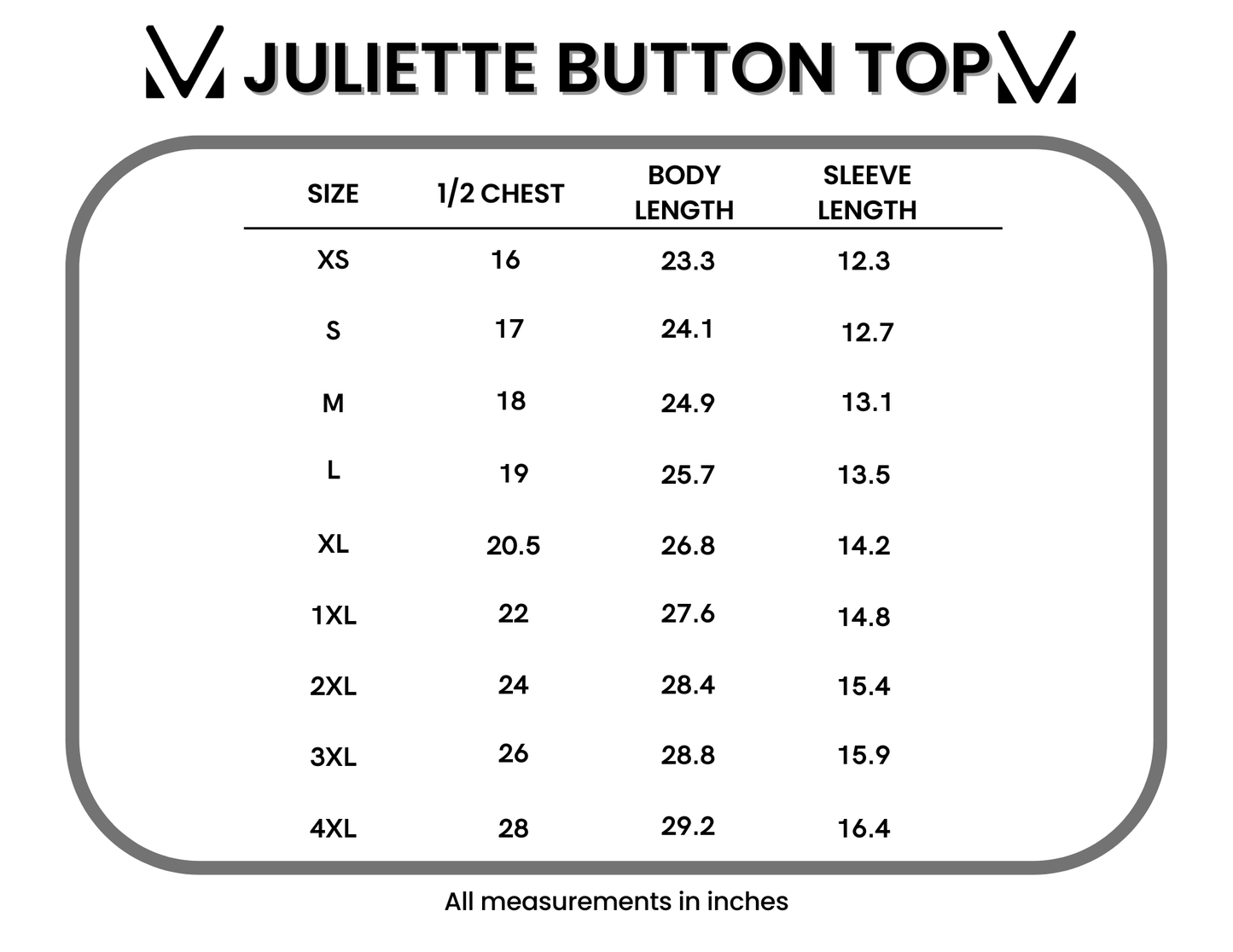 Michelle Mae Juliette Button Top - Blue