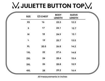 Michelle Mae Juliette Button Top - Blue