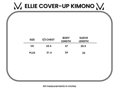 Michelle Mae Ellie Cover-Up Kimono - Light Blue