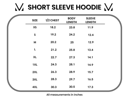 Michelle Mae Short Sleeve Hoodie - Neon Palm Trees