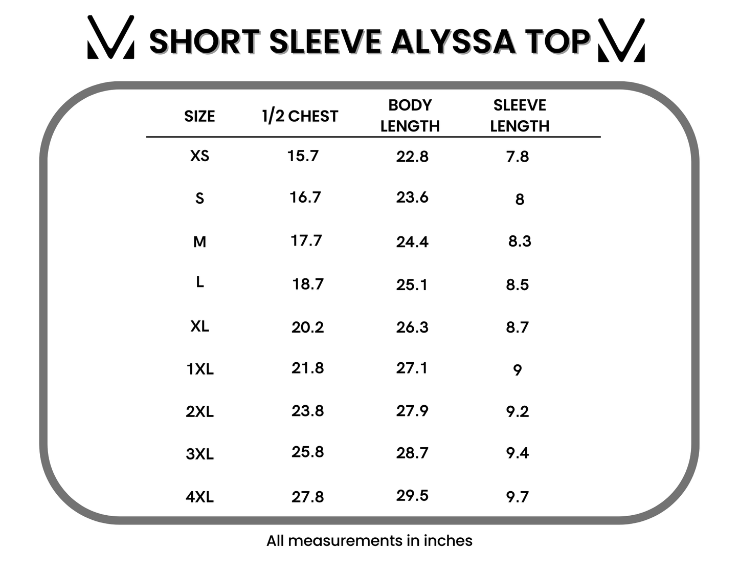 Michelle Mae Short Sleeve Alyssa Top - Aquamarine