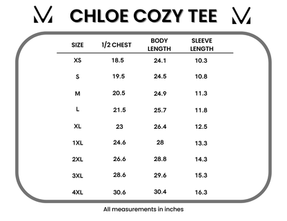 Michelle Mae Chloe Cozy Tee - Micro Pink Floral