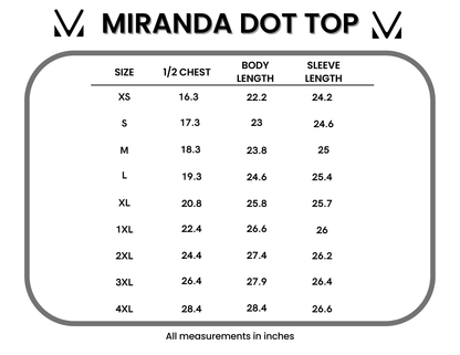 Michelle Mae Miranda Dot Top - Brown