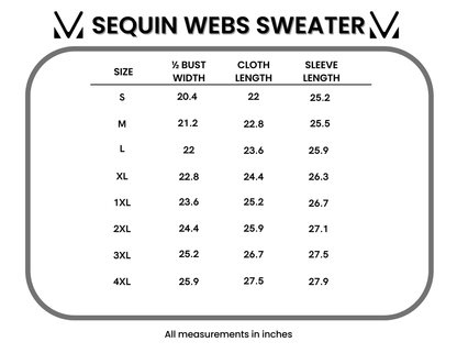 Michelle Mae Sequin Webs Sweater