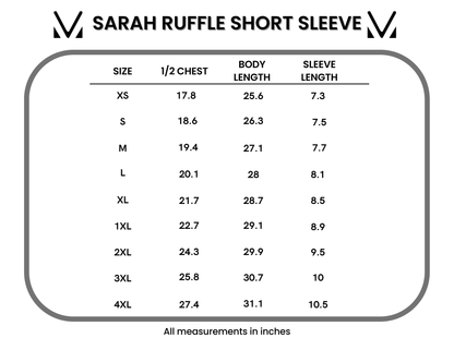 Michelle Mae Sarah Ruffle Short Sleeve - Mulberry