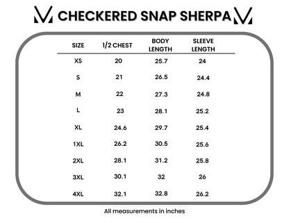 Michelle Mae Checkered Snap Sherpa - Ivory