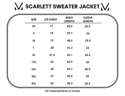 Michelle Mae Scarlett Sweater Jacket - Mocha