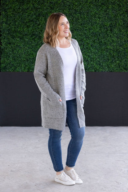 Michelle Mae Madison Cozy Cardigan - Stormy Clouds FINAL SALE