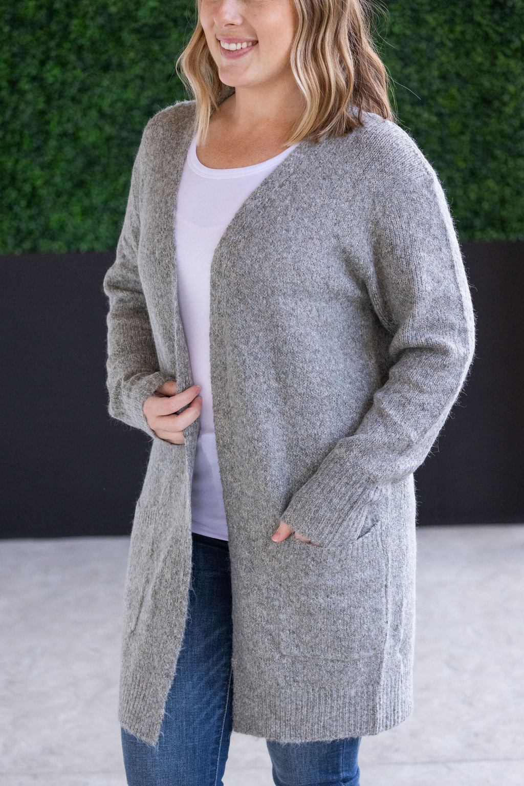 Michelle Mae Madison Cozy Cardigan - Stormy Clouds FINAL SALE