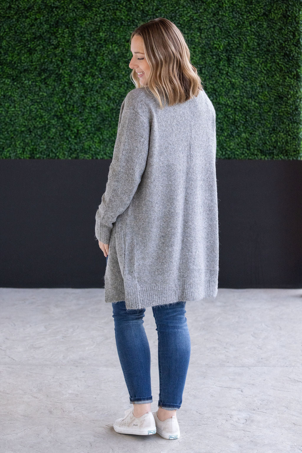 Michelle Mae Madison Cozy Cardigan - Stormy Clouds FINAL SALE