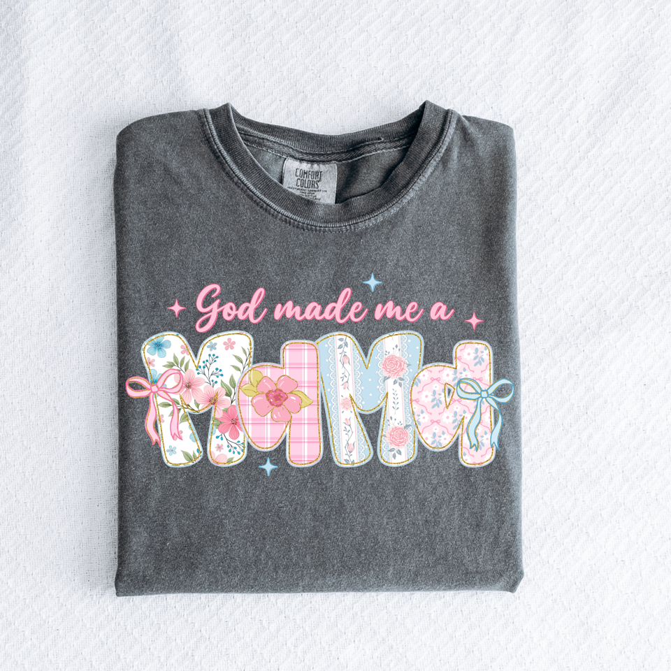 God Made Me a Mom Graphic Tee