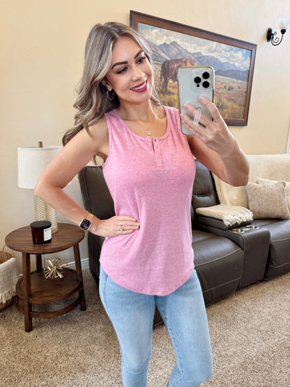 Michelle Mae Alison Henley Tank - Rose