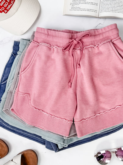 Michelle Mae French Terry Stevie Shorts - Nautical Navy
