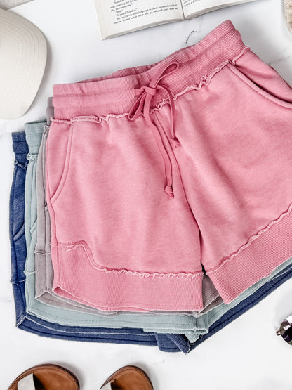 Michelle Mae French Terry Stevie Shorts - Nautical Navy