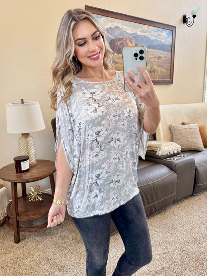 Michelle Mae Darcy Dolman - Vintage Grey Floral