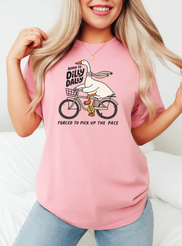Born to Dilly Dally Oversized Graphic Tee