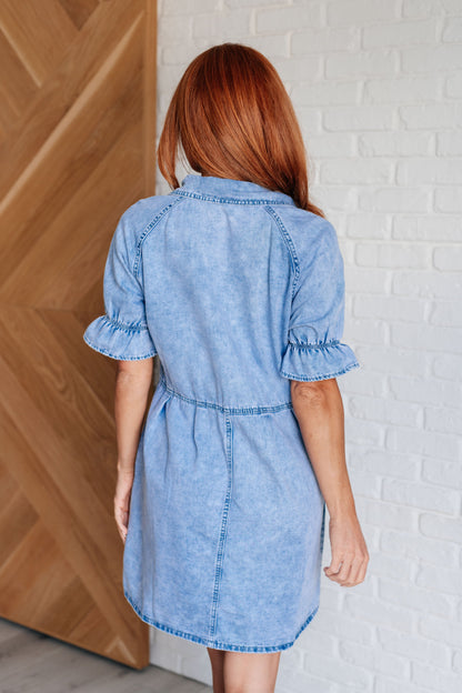 Westward Movement Denim Shirtdress