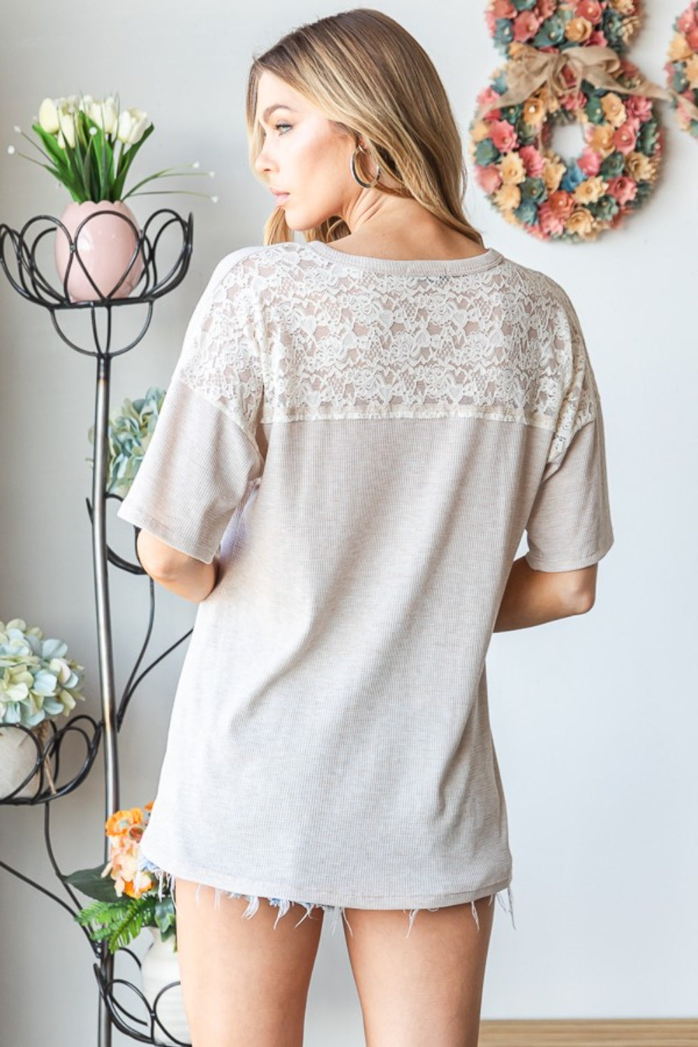 Lace Love Pocketed Tee