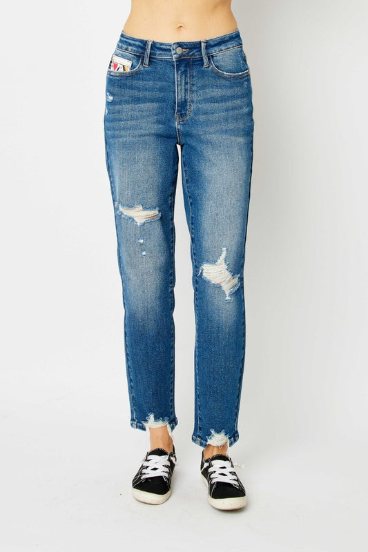 Yesterday's Dreams Distressed Slim Jeans