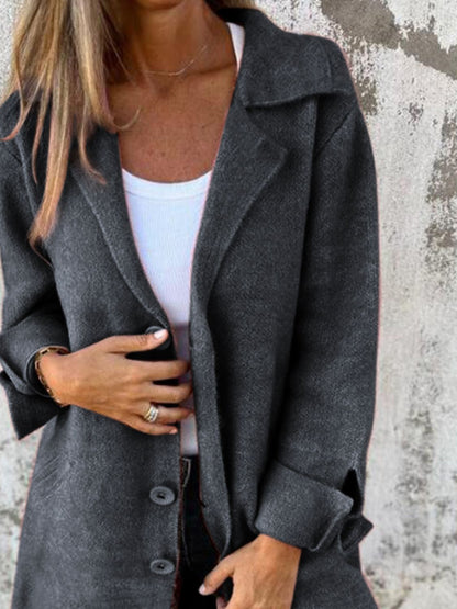 PREORDER: Chic Buttoned Longline Coat