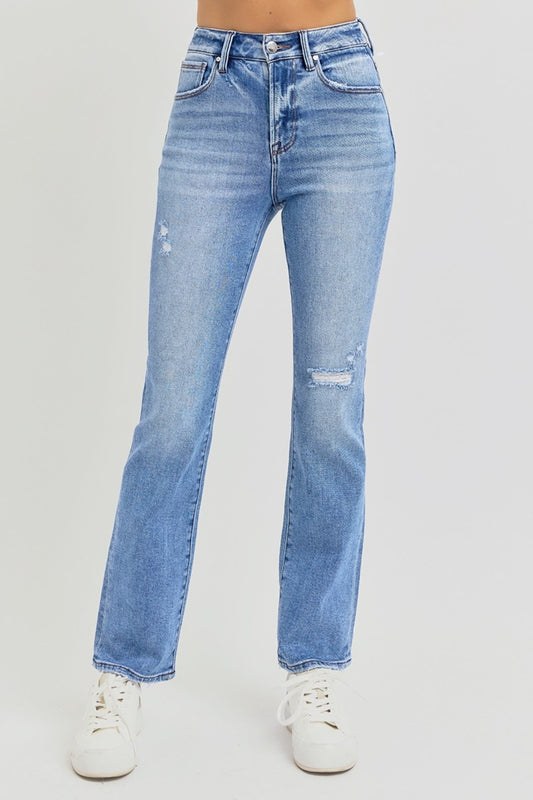 Make It Happen High-Rise Ankle Straight Jeans