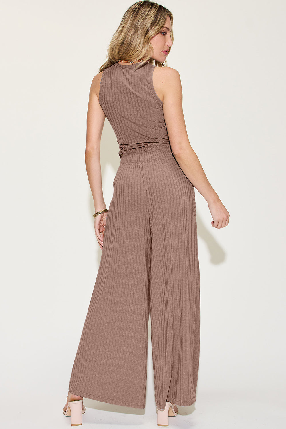 You Got It Now Tank and Wide Leg Pants Set