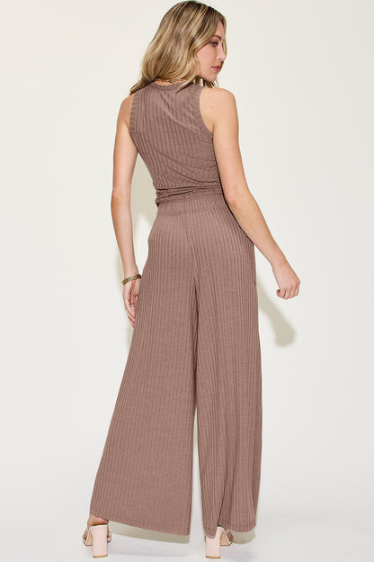 You Got It Now Tank and Wide Leg Pants Set